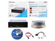 Pioneer 16X Bluray Burner FREE 15pk MDisc BD Software Cable DVD CD Optical Drive