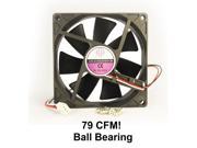 92mm 25mm New Case Fan 12V DC 62CFM PC CPU Computer Cooling Ball Brg 2Wire 241a*