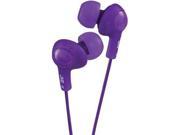 JVC Gumy Plus Headphones HA FX5V Purple Earbuds Superior Noise Isolation Buds