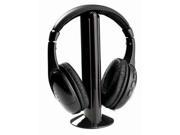 Lot 2pcs 5 in 1 Wireless Headphone Black for MP3 MP4 PC TV CD FM Radio