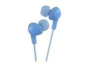 JVC Gumy Plus Headphones HA FX5A Blue Earbuds Superior Noise Isolation Buds