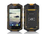 4 Inch Rugged Android Phone Dual Core 1.3GHz CPU Waterproof Shockproof Dust Proof Yellow