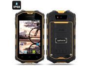 Uphone U5A 4 Inch Rugged Android Phone Dual Core IP68 Waterproof Dust Proof Shockproof Yellow