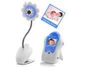 Mini Wireless Baby Monitor Flower Design Blue Night Vision
