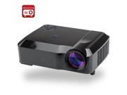 3800 Lumens HD LED Projector with 5.8 Inch LCD Panel 1280x768 2000 1 170W Black
