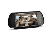 7 Inch Rearview Mirror Monitor Touch Button Control Dual Speakers