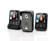 SafeGuard Duo Wireless Video Door Phone with 2 Monitors 300M Range Photo Video Record