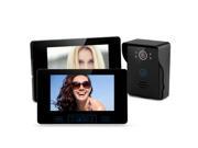 Wireless Touch Video Door Phone with Two 7 Inch Monitors 2.4GHz 300m Wireless Night Vision Tamper Alarm