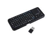 iPazzPort Mini 2.4G RF Wireless Keyboard with Mouse Touchpad and Laser Pointer Backlight German Version