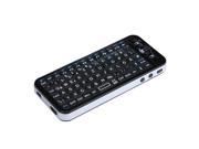 iPazzPort Mini 2.4G Wireless QWERTY Keyboard with 3D Gyroscope Fly Air Mouse IR Learning Remote Backlight German Version