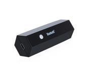 Wireless Bluetooth Stereo Audio Music Dongle Receiver Adapter Built in Battery Black