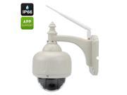 720P Waterproof IP Camera PTZ 4X Zoom 20m Night Vision Android iPhone View ONVIF 2.0