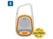 Mini Bluetooth Speaker with Remote Camera Shutter 3W Hands Free FM Radio Weatherproof Orange