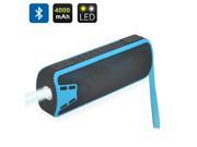 3in1 Bluetooth Speaker Power Bank Flashlight 10W 4000mAh Blue