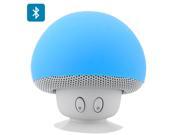 Mushroom Mini Bluetooth Speaker with Suction Cup Splash Proof 280mAh 3W Blue