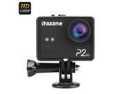 Dazzne P2 12MP 1080p HD Sports Action Camera 2 Inch Screen 130 Degree Wide Angle 1 3 inch CMOS