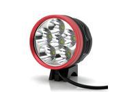 4500 Lumens White Light Bicycle Lamp Headlight 6x Cree XM L T6 LEDs IPX6 Waterproof 5 Modes