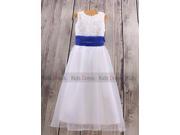 A Line Chiffon Wedding Flower Girl Dress White Cute Girl Dress Flower Wedding Online