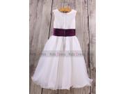 Online A Line Tulle White Wedding Girl Flower Girl Dress Cute Dress Cheap Hot Sale