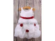 Custom Made White Wedding Girl Flower Girl Dress Cute Dress Cheap Party Dress