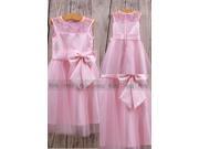 Pink A Line Sleeveless Cheap Tulle Wedding Girl Flower Girl Dress Cute Dress