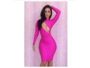 Free shipping New 2014 Sexy Womens Ladies Long Sleeve Slim Fit Bodycon Clubwear Dress Jumpsuit stunning Night Club Party Sexy Dress