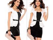 New Arrival 2014 spring summer office lady short mini dress suit three colors three sizes