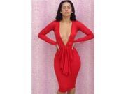 Red New 2014 bandage dress Backless bodycon dress sexy women 4 Color 3 sizes more choice dresses