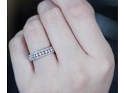 Brilliant 1.10ct Diamonds 14kt White Gold Wedding Eternity Band Anniversary Ring