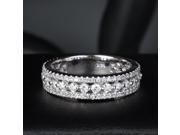 Diamonds 14k White Gold Wedding Full Eternity Band Anniversary Ring