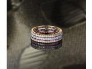 .95ct Diamond 14k Multi Tone Gold Pave Wedding Engagement Matching Band Ring Set