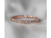 Two Ring Set! Round Cut 7mm VS Halo 14K Rose Gold Morganite Ring SI H Diamonds Wedding Band Engagement Ring Promise Ring