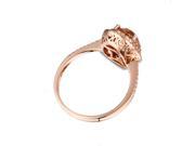 Oval Cut 7x9mm Pink Morganite 14K Rose Gold Wedding Ring