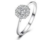 1.5 CARAT EFFECT PURE LOVE 0.25 CT CERTIFIED H SI VG DIAMOND RING ROUND CUT 18K WHITE GOLD