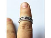 Three Ring Set 14K White Gold Blue Sapphire Ring Halo Engagement Ring Diamonds Wedding Ring Promise Ring Anniversary Ring