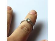 5mm Round Moissanite Ring 14K White Gold Moissanite Wedding Ring Engagement Ring Anniversary Ring