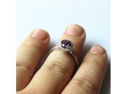 Round 7mm Morganite Engagement Ring Halo Diamond Ring 14k Gold Wedding Ring Promise Ring Pink Gemstone Ring