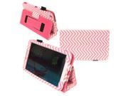 Kyasi Seattle Classic Samsung Galaxy Tab 3 Case Cover Stand Folio 8 Wobbly Pink