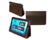 Kyasi Seattle Classic Samsung Galaxy Tab 2 Case Cover Stand 10.1 Buckskin Brown