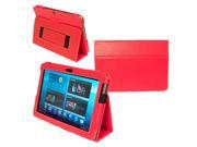 Kyasi Seattle Classic Samsung Galaxy Tab 2 Case Cover Stand 10.1 Rad Red