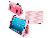 Kyasi Seattle Classic Designer Folio Case Universal for 7 8 Inch Tablets Wobbly Pink