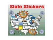State Stickers State Sticker USA Removable 500