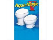 Thetford Aqua Magic V Toilet Hand Flush Low White w Water Saver 31657