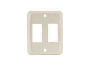 Jr Products White Double Switch Wall Plate 12875