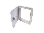 Jr Products Locking All Purpose Hatch Polar White 1102 A
