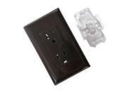 Self Contained Receptacle Brown