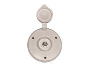Prime Products Cable TV Receptacle Round White 08 6208