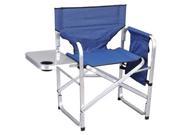 Ming s Mark Director s Chair w Side Table Blue SL 1204 BLU