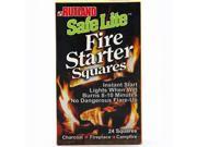 Fireplace Charcoal Grill BBQ and Campfire Fire Starter Squares