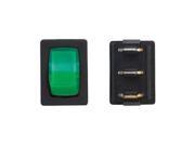 Diamond Switch 12V Mini Illuminated Black Green A2 38C